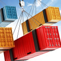 What are three advantages of using container shipping?